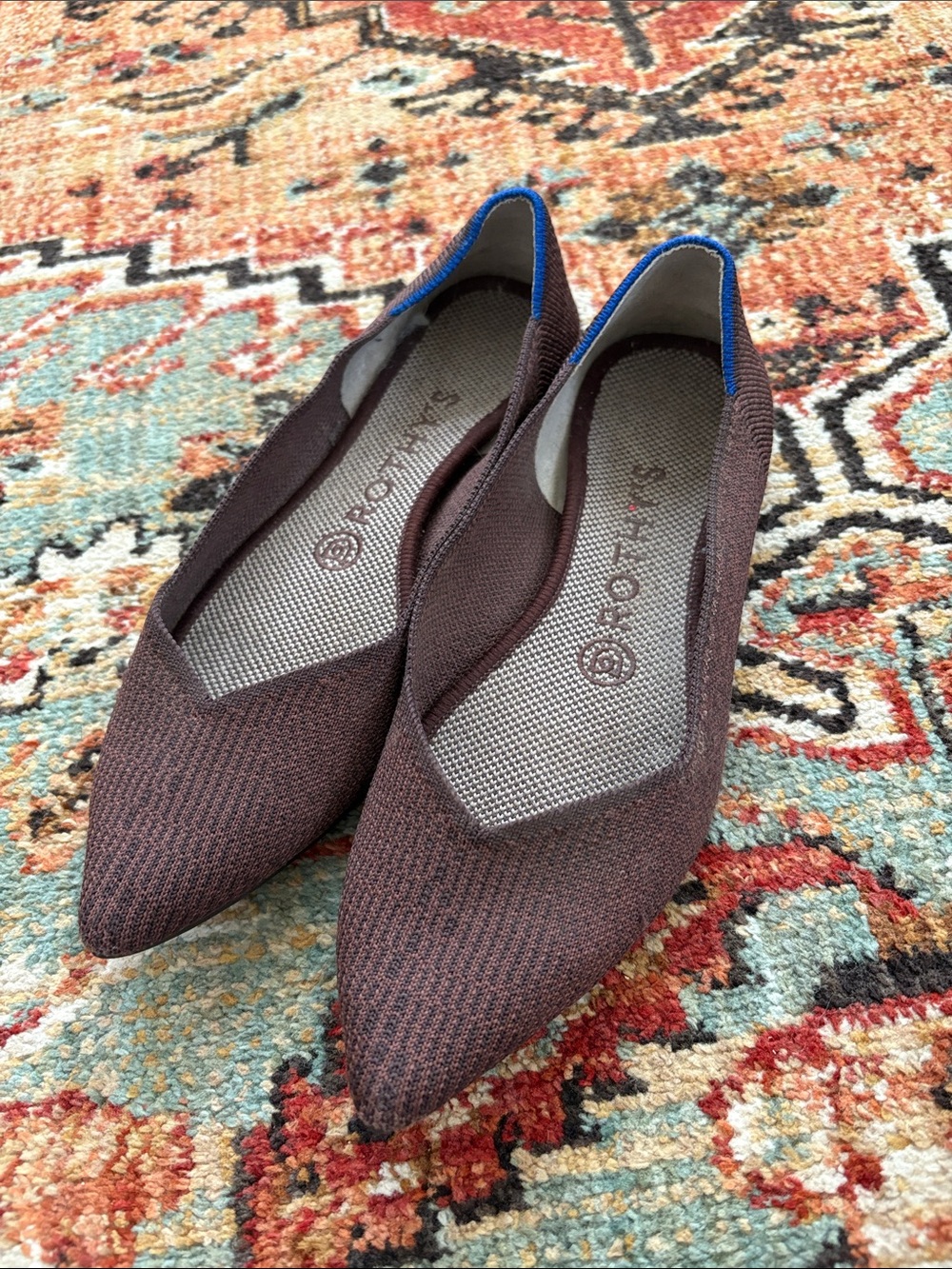 Rothy’s The Point Flat Shoes Brown - Size 7.5